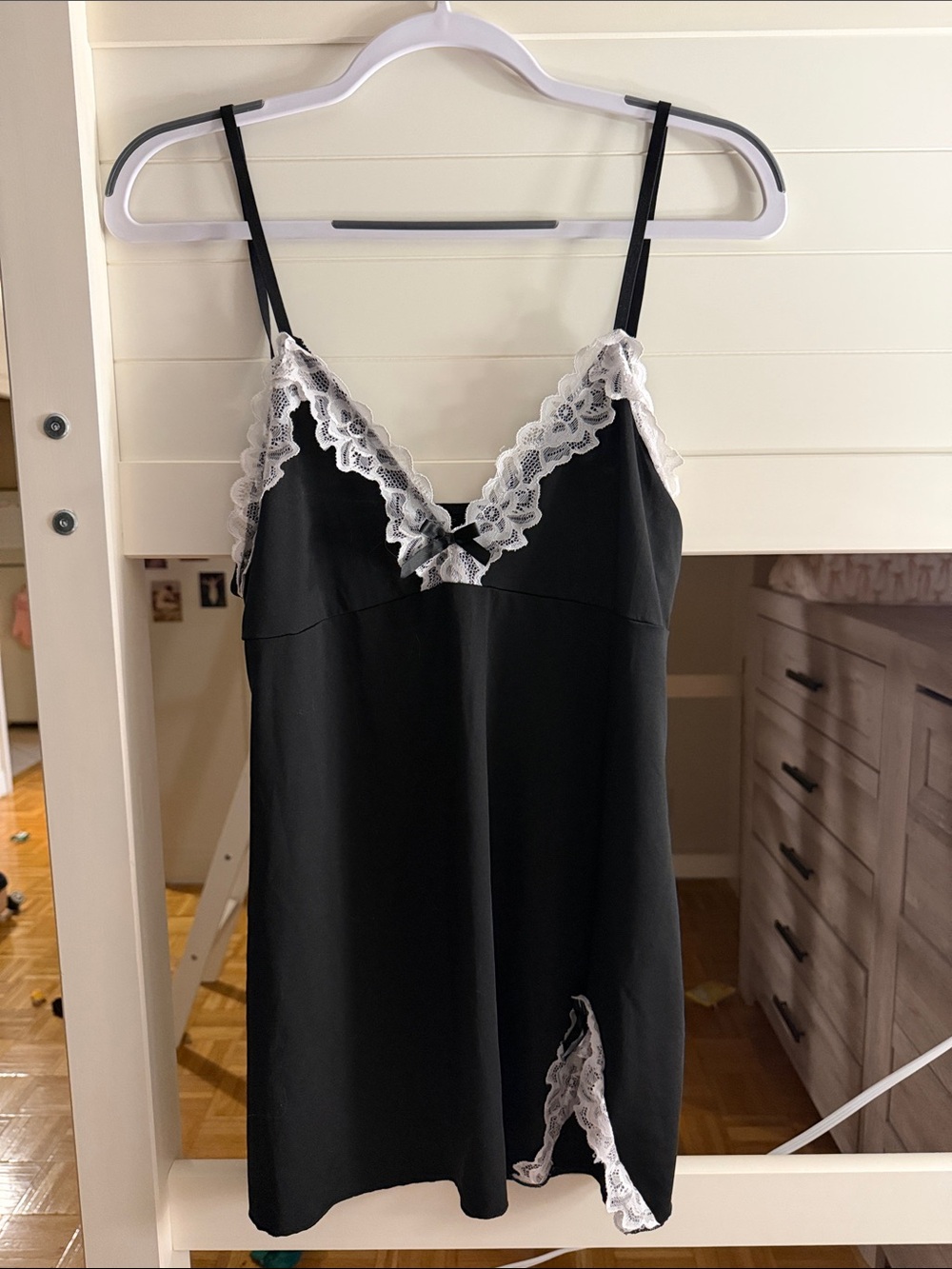 Black Lace-Trim Slip Dress - Women Intimates & Sleepwear